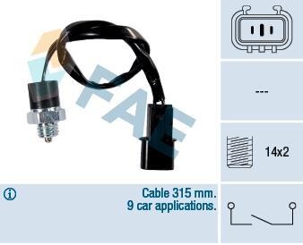 Выключатель, фара заднего хода FAE 40897