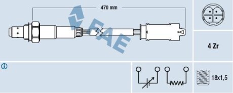 Лямбда-зонд FAE 77326