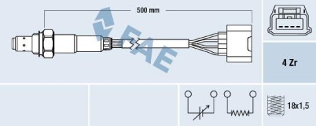 Лямбда-зонд FAE 77583