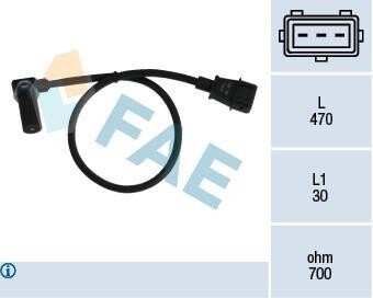 Датчик частоты вращения, управление двигателем FAE 79015