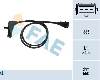 Датчик частоты вращения, управление двигателем FAE 79078