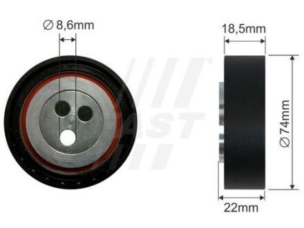 NAPINACZ PASKA MICRO-V DAILY 00- ROLKA FAST FT44587