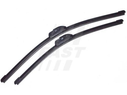 Wiper blade fron set left right flat 600mm +530mm FAST FT93233