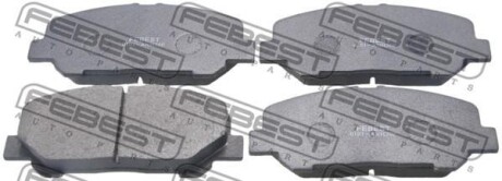 КОЛОДКИ ТОРМОЗНЫЕ ПЕРЕДНИЕ (TOYOTA PREVIA/TARAGO ACR50/GSR50 2006-) FEBEST 0101-ANH20F