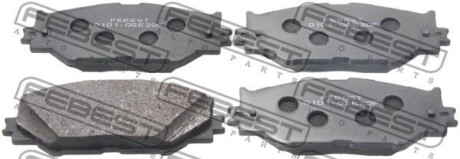 КОЛОДКИ ТОРМОЗНЫЕ ПЕРЕДНИЕ (LEXUS IS250/350 GSE20 2005-2012) FEBEST 0101-GSE20F