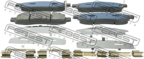 КОЛОДКИ ГАЛЬМІВНІ ПЕРЕДНІ КОМПЛЕКТ (NISSAN ARMADA TA60/INFINITI QX56 (JA60) 2003-2015) FEBEST 0201-A60F