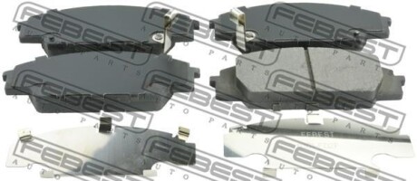 КОЛОДКИ ТОРМОЗНЫЕ ПЕРЕДНИЕ (HONDA CIVIC FD 2006-2012) FEBEST 0301-FD2F