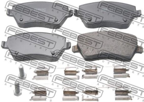 КОЛОДКИ ТОРМОЗНЫЕ ПЕРЕДНИЕ (RENAULT LOGAN 2005-2013) FEBEST 2401-CLIF