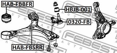 Автозапчасть FEBEST HABFBBFR