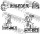 Подушка двигуна задня FEBEST HM-FDRR (фото 2)