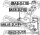 ÏÛËÜÍÈÊ ÎÏÎÐÛ ØÀÐÎÂÎÉ ÍÈÆÍÅÃÎ ÐÛ×ÀÃÀ (MITSUBISHI GALANT DJ1A/DJ3A/DJ5A 2006-) FEBEST MBJB-DJ1F (фото 2)