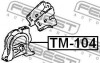 ПОДУШКА ДВИГАТЕЛЯ ПЕРЕДНЯЯ (TOYOTA COROLLA AE10#/CE10#/EE10# 1991-2002) FEBEST TM104 (фото 2)