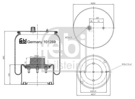 MIECH ZAWIESZENIA CIEZAROWKA FEBI FEBI BILSTEIN 101269