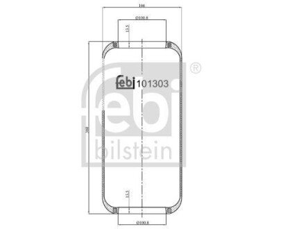 Подушка амортизуюча FEBI BILSTEIN 101303 (фото 1)