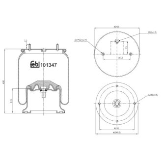 Гальмівний енергоакумулятор FEBI BILSTEIN 101347