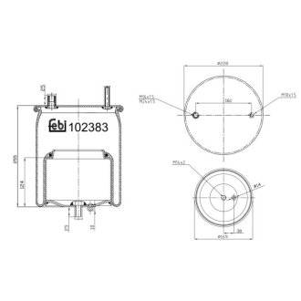 Пневмоподушка FEBI BILSTEIN 102383