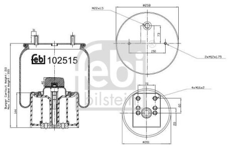 MIECH ZAWIESZENIA PNEUMATYCZNEGO FEBI TRUCK BPW KPL FEBI FEBI BILSTEIN 102515