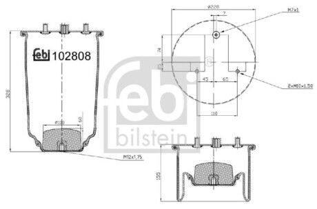 Автозапчасть FEBI BILSTEIN 102808