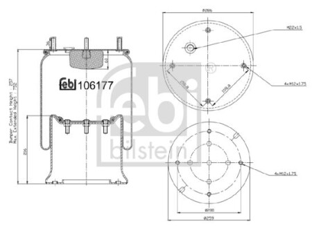 Подушка амортизуюча FEBI BILSTEIN 106177