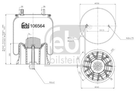 Bellow, air suspension FEBI FEBI BILSTEIN 106564