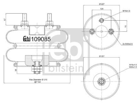 Автозапчасть FEBI BILSTEIN 109085