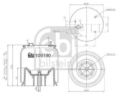Bellow, air suspension FEBI FEBI BILSTEIN 109190