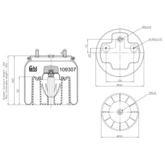 Bellow, air suspension FEBI FEBI BILSTEIN 109307
