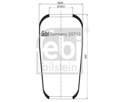 Кожух пневматической рессоры FEBI FEBI BILSTEIN 20713