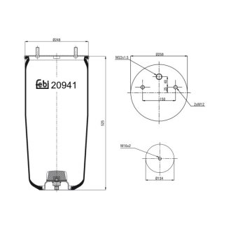 Кожух пневматической рессоры FEBI FEBI BILSTEIN 20941