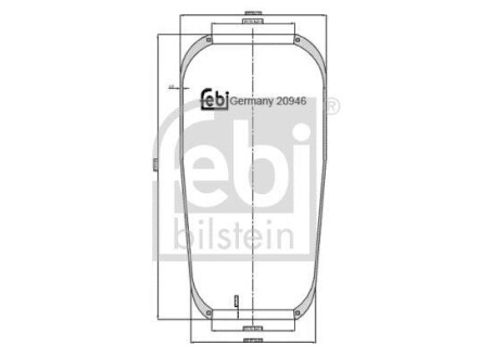 Кожух пневматической рессоры FEBI FEBI BILSTEIN 20946