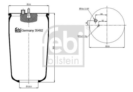 Кожух пневматической рессоры FEBI FEBI BILSTEIN 35492