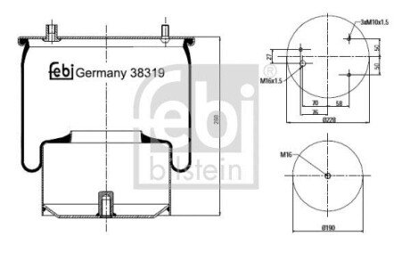 Автозапчасть FEBI BILSTEIN 38319