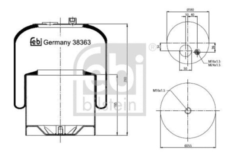 MIECH ZAW PNEUM FEBI TRUCK MERCEDES FEBI FEBI BILSTEIN 38363