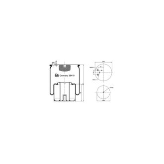 Пневморессора 4882 N1 P05 (со стаканом) FEBI FEBI BILSTEIN 38419