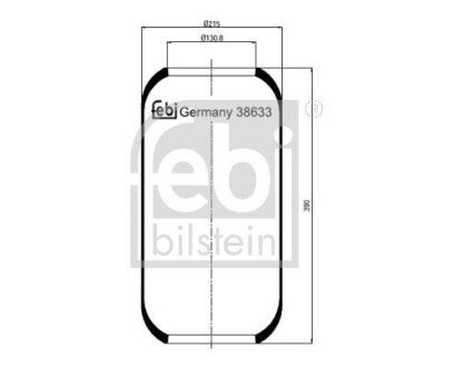 Пневмобаллон FEBI BILSTEIN 38633