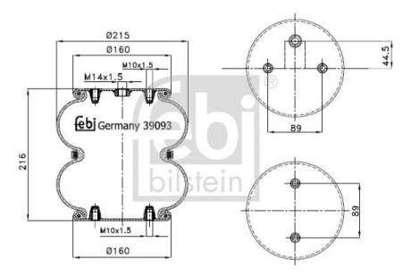 MIECH ZAW PNEUM FEBI TRUCK SCANIA SAF FEBI FEBI BILSTEIN 39093