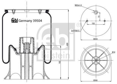 Автозапчасть FEBI BILSTEIN 39504