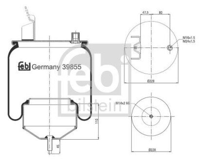 Автозапчасть FEBI BILSTEIN 39855