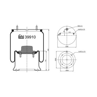 Пневмоподушка FEBI FEBI BILSTEIN 39910