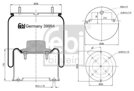 MIECH ZAW PNEUM FEBI TRUCK SAF FEBI FEBI BILSTEIN 39994