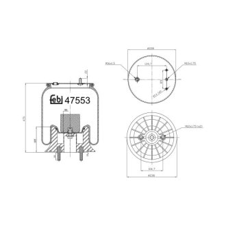 Пневмоподушка FEBI BILSTEIN 47553