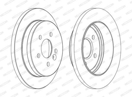 Тормозной диск FERODO DDF1037C