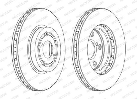 Диск гальмівний FERODO DDF1064C