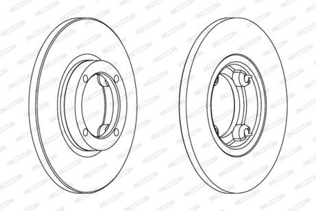 Тормозной диск FERODO DDF1076C