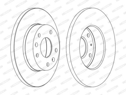 Тормозной диск FERODO DDF1100C (фото 1)