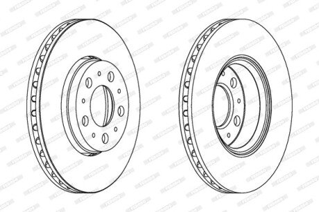 Тормозной диск FERODO DDF1163C