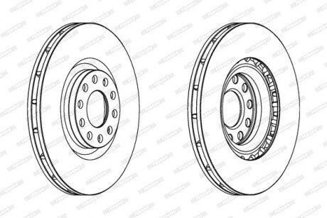 Диск гальмівний FERODO DDF1166C1