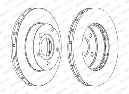 Тормозной диск FERODO DDF1169C