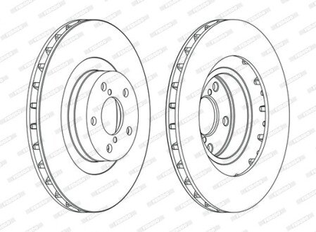 Тормозной диск FERODO DDF1175C