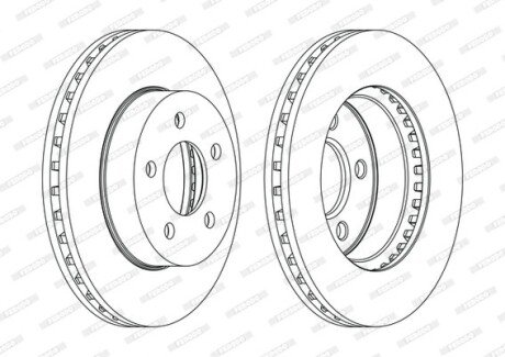 Тормозной диск FERODO DDF1184C